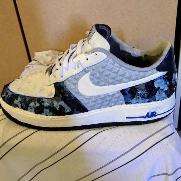 Blue air Force camo customized exclusive star air - Picture 3 of 8
